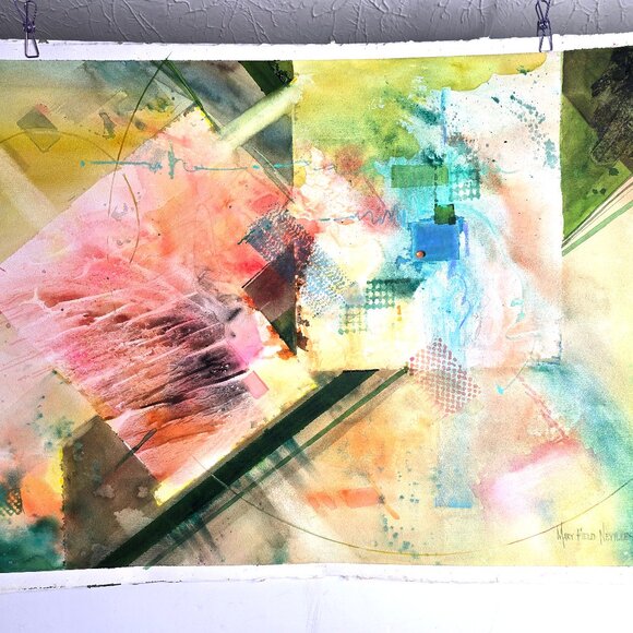 Sunburst Painting Signed by Artist